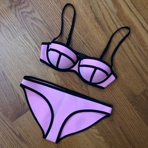 Triangl Neoprene Milly Candy Pink Bikini Set